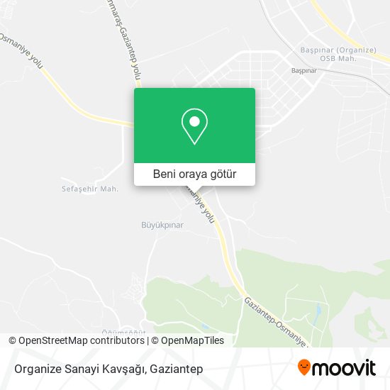 Organize Sanayi Kavşağı harita