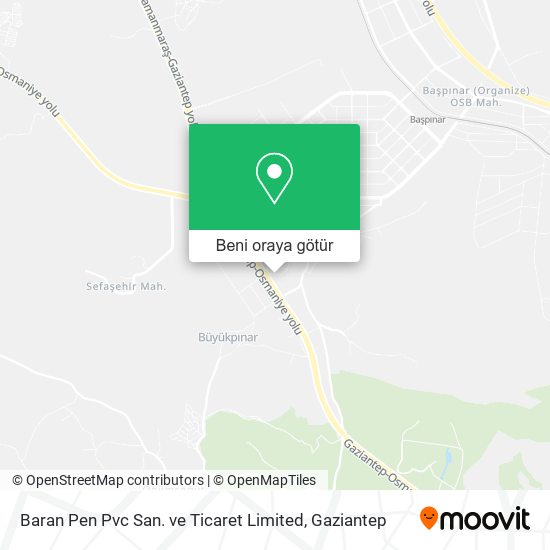 Baran Pen Pvc San. ve Ticaret Limited harita