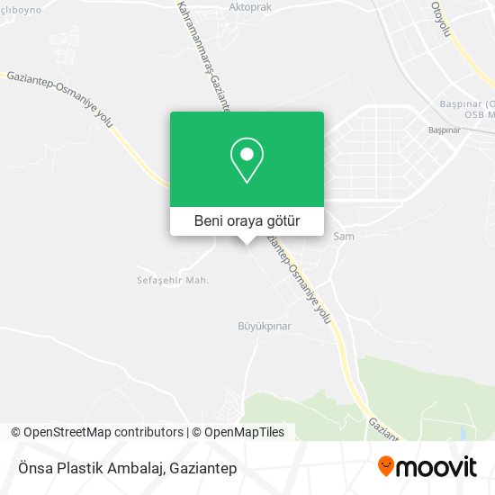 Önsa Plastik Ambalaj harita