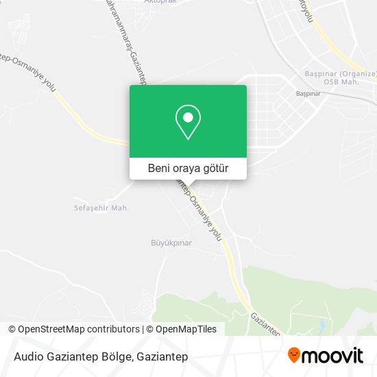Audio Gaziantep Bölge harita