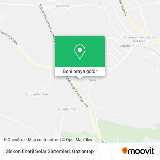 Siskon Enerji Solar Sistemleri harita