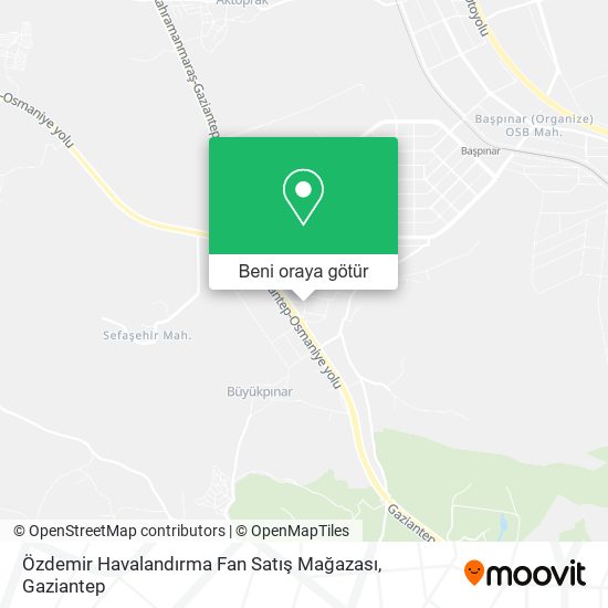 Özdemir Havalandırma Fan Satış Mağazası harita