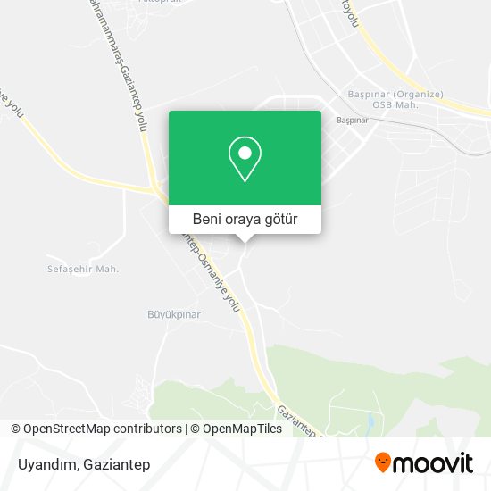 Uyandım harita
