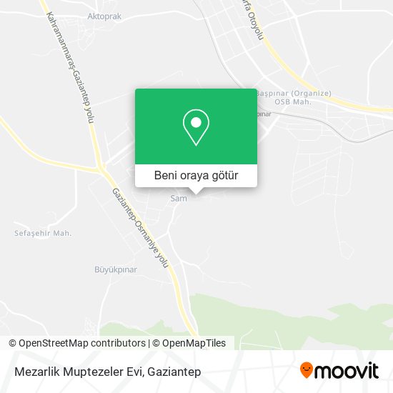 Mezarlik Muptezeler Evi harita