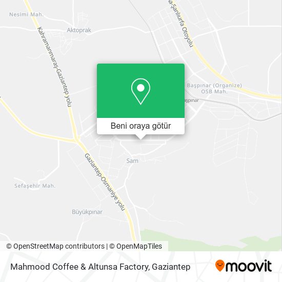 Mahmood Coffee & Altunsa Factory harita