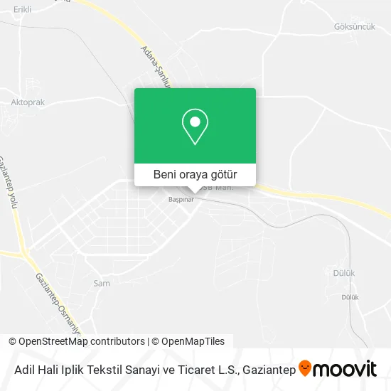 Adil Hali Iplik Tekstil Sanayi ve Ticaret L.S. harita