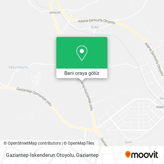 Gaziantep-İskenderun Otoyolu harita