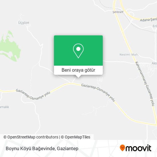 Boynu Köyü Bağevinde harita