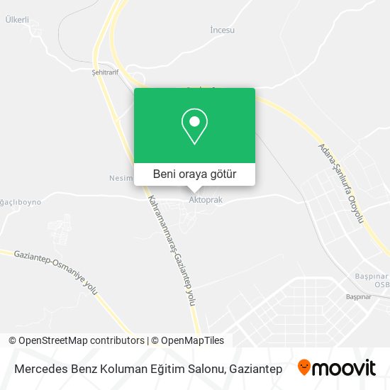 Mercedes Benz Koluman Eğitim Salonu harita
