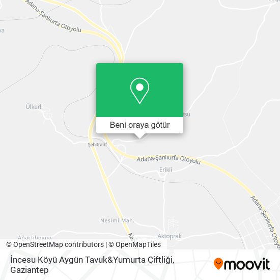 İncesu Köyü Aygün Tavuk&Yumurta Çiftliği harita