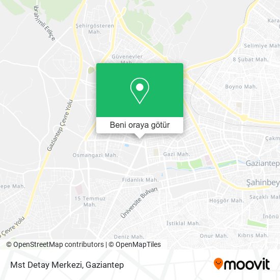 Mst Detay Merkezi harita