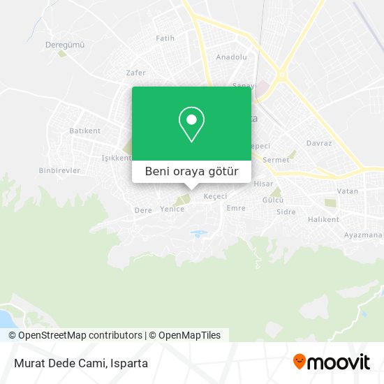 Murat Dede Cami harita