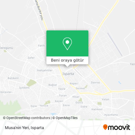 Musa'nin Yeri harita