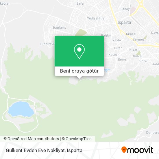 Gülkent Evden Eve Nakliyat harita