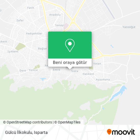 Gülcü İlkokulu harita