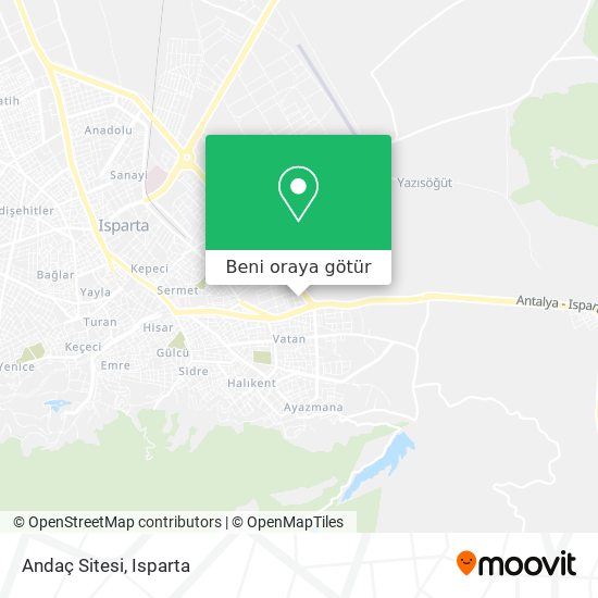 Andaç Sitesi harita