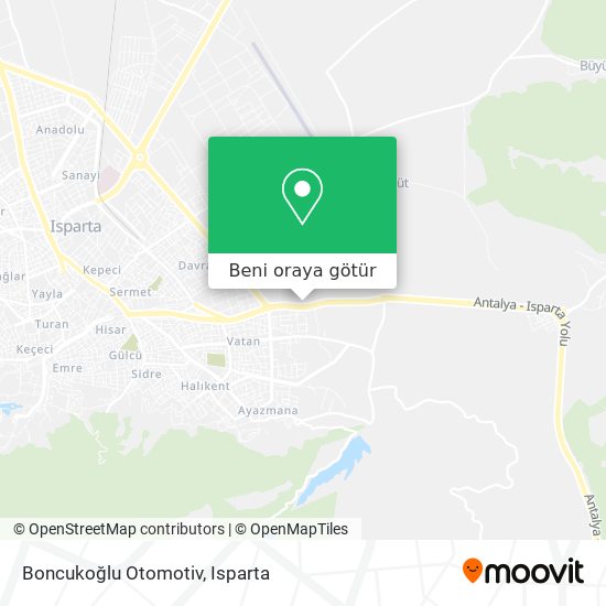Boncukoğlu Otomotiv harita