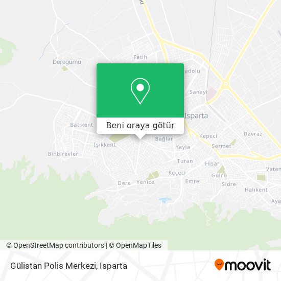 Gülistan Polis Merkezi harita