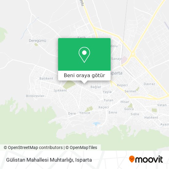 Gülistan Mahallesi Muhtarlığı harita