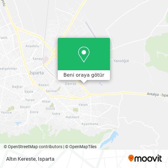 Altın Kereste harita