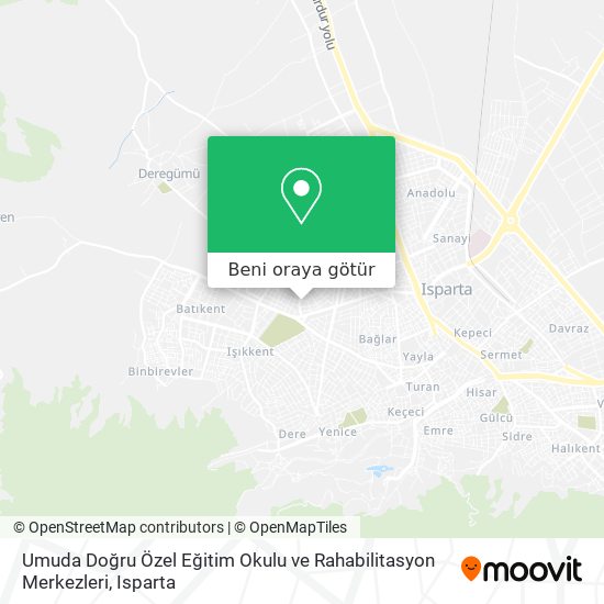 Umuda Doğru Özel Eğitim Okulu ve Rahabilitasyon Merkezleri harita