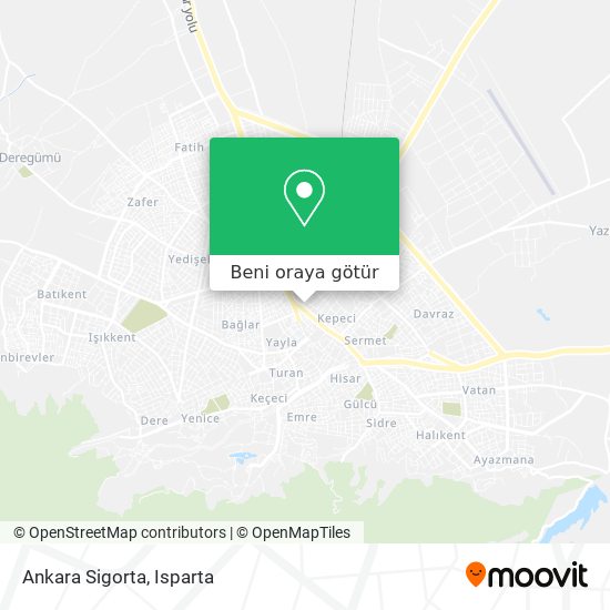 Ankara Sigorta harita