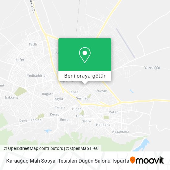 Karaağaç Mah Sosyal Tesisleri Dügün Salonu harita