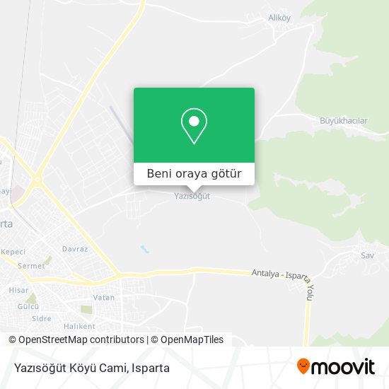 Yazısöğüt Köyü Cami harita