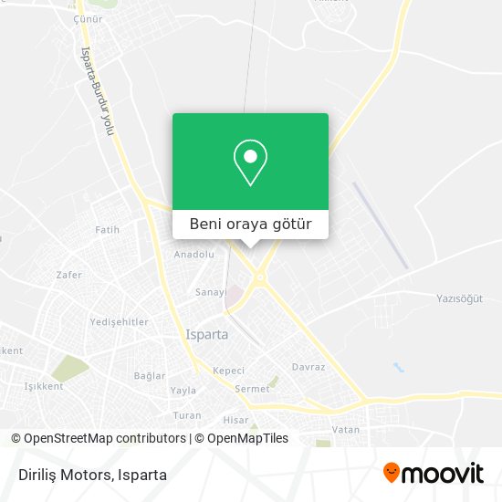 Diriliş Motors harita