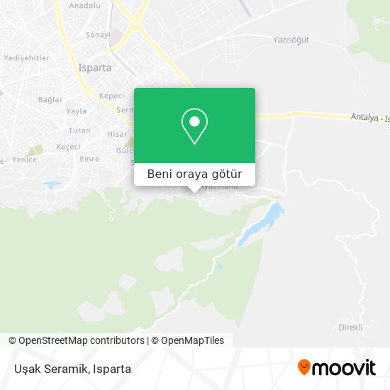 Uşak Seramik harita