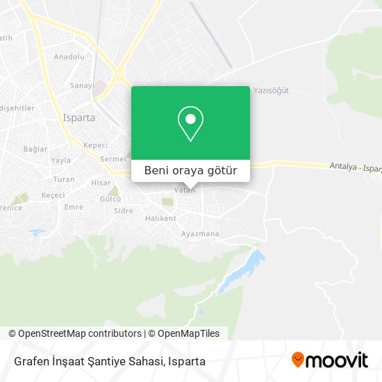 Grafen İnşaat Şantiye Sahasi harita
