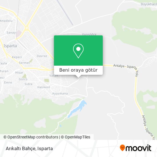 Arıkaltı Bahçe harita
