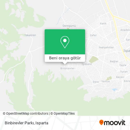 Binbirevler Parkı harita