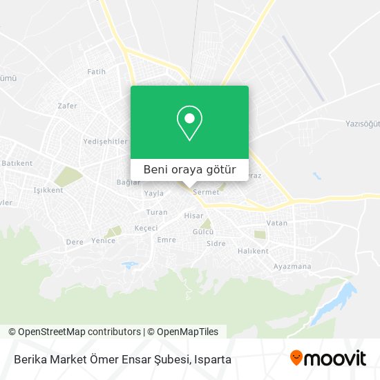 Berika Market Ömer Ensar Şubesi harita