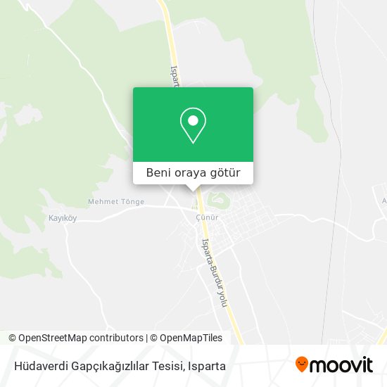 Hüdaverdi Gapçıkağızlılar Tesisi harita