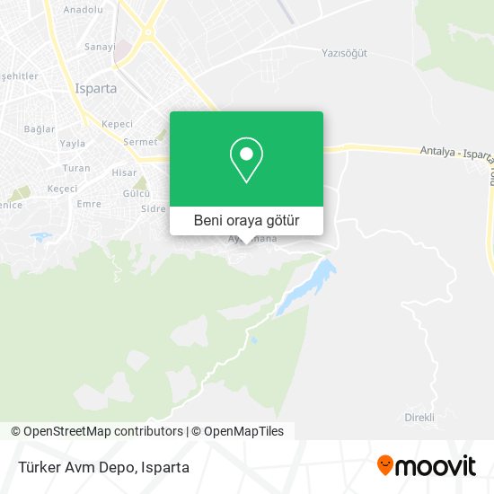 Türker Avm Depo harita