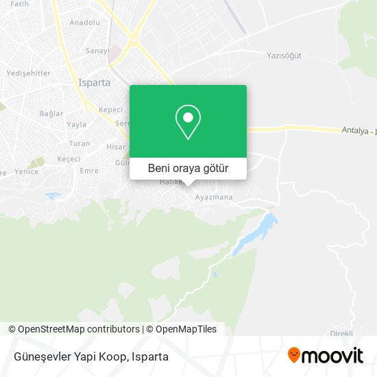 Güneşevler Yapi Koop harita