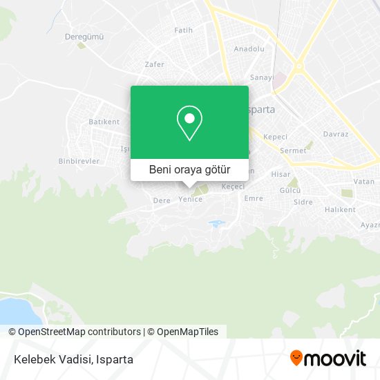 Kelebek Vadisi harita