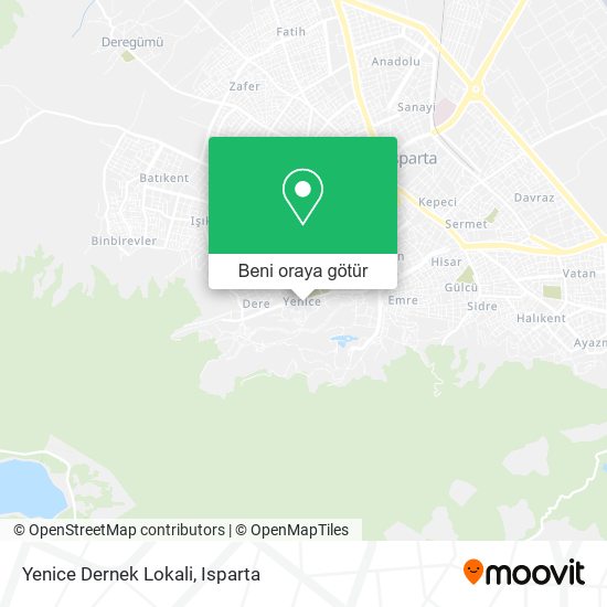 Yenice Dernek Lokali harita