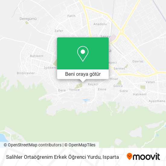 Salihler Ortaöğrenim Erkek Öğrenci Yurdu harita