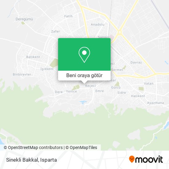 Sinekli Bakkal harita