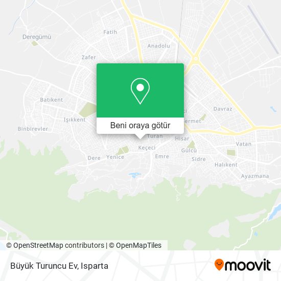 Büyük Turuncu Ev harita
