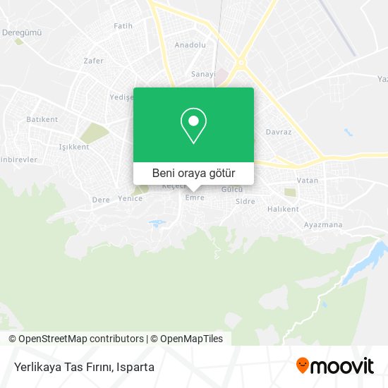 Yerlikaya Tas Fırını harita