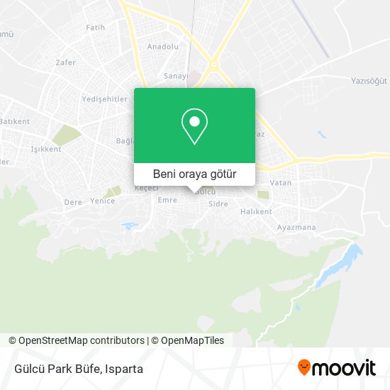 Gülcü Park Büfe harita