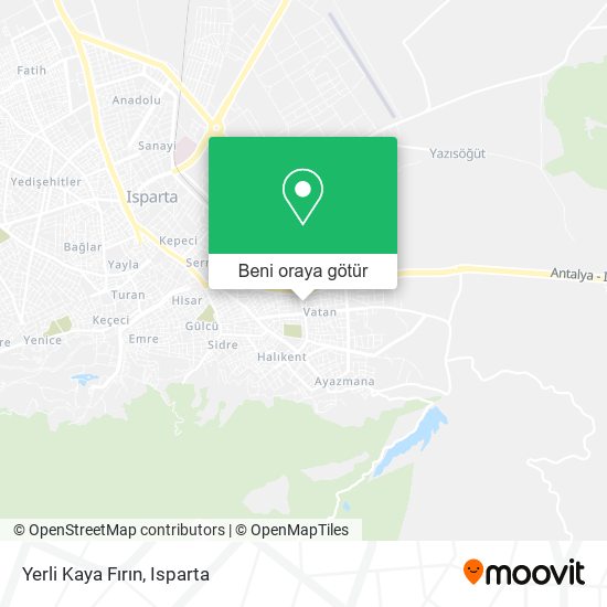 Yerli Kaya Fırın harita