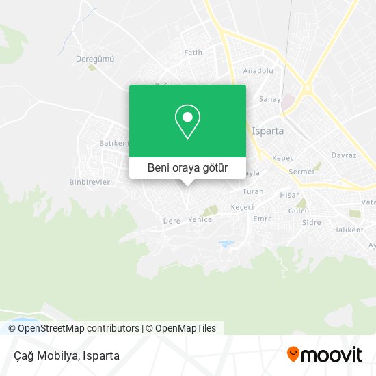 Çağ Mobilya harita