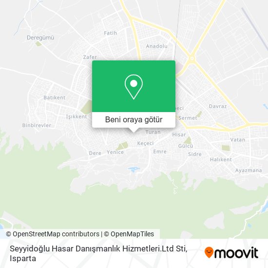 Seyyidoğlu Hasar Danışmanlık Hizmetleri.Ltd Sti harita