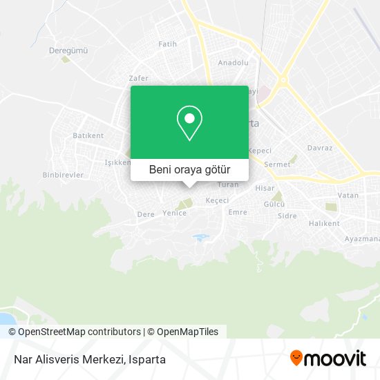 Nar Alisveris Merkezi harita