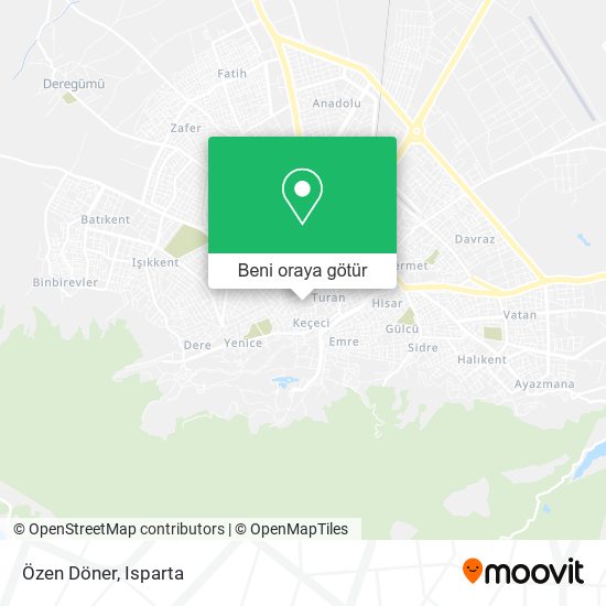 Özen Döner harita
