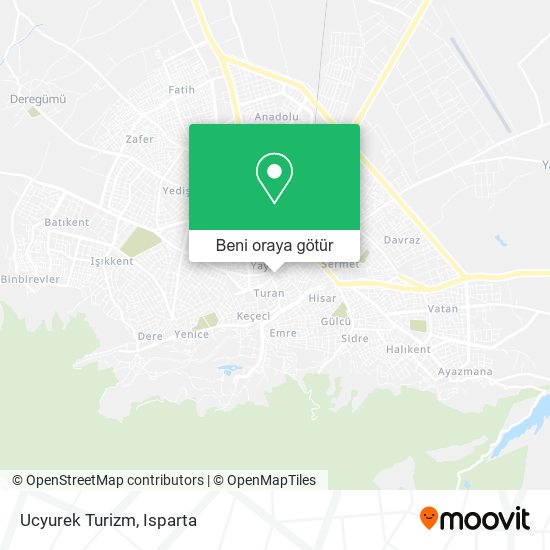 Ucyurek Turizm harita